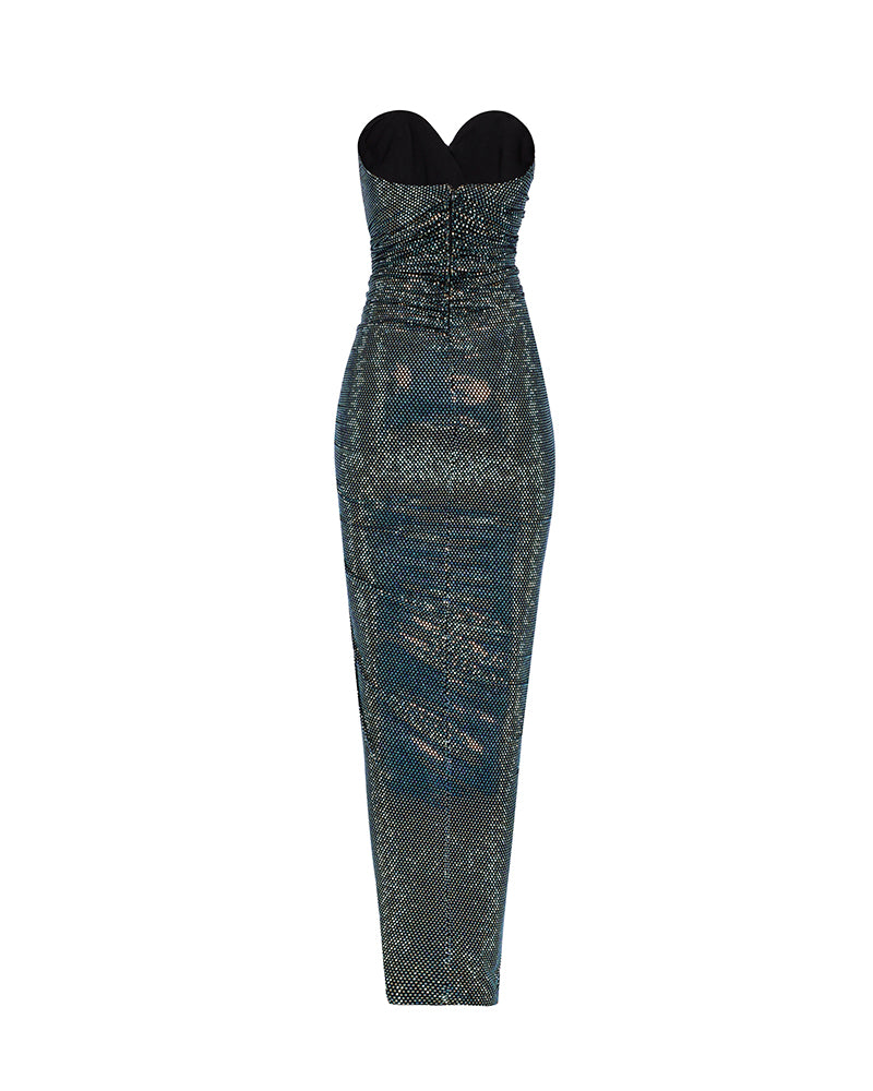 CRYSTALLIZED BUSTIER LONG DRESS - Image 2