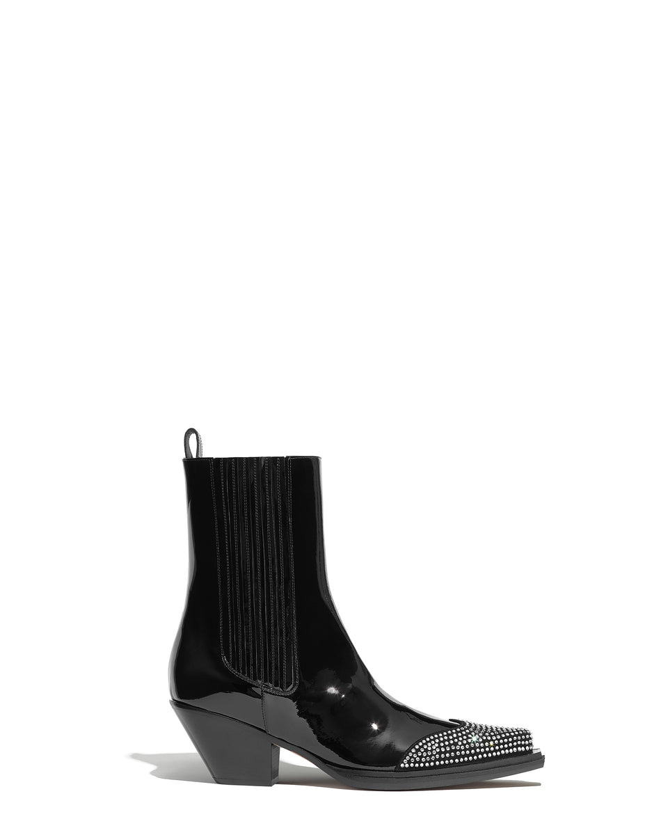 HEDY CRYSTAL BOOTS Black - Image 1