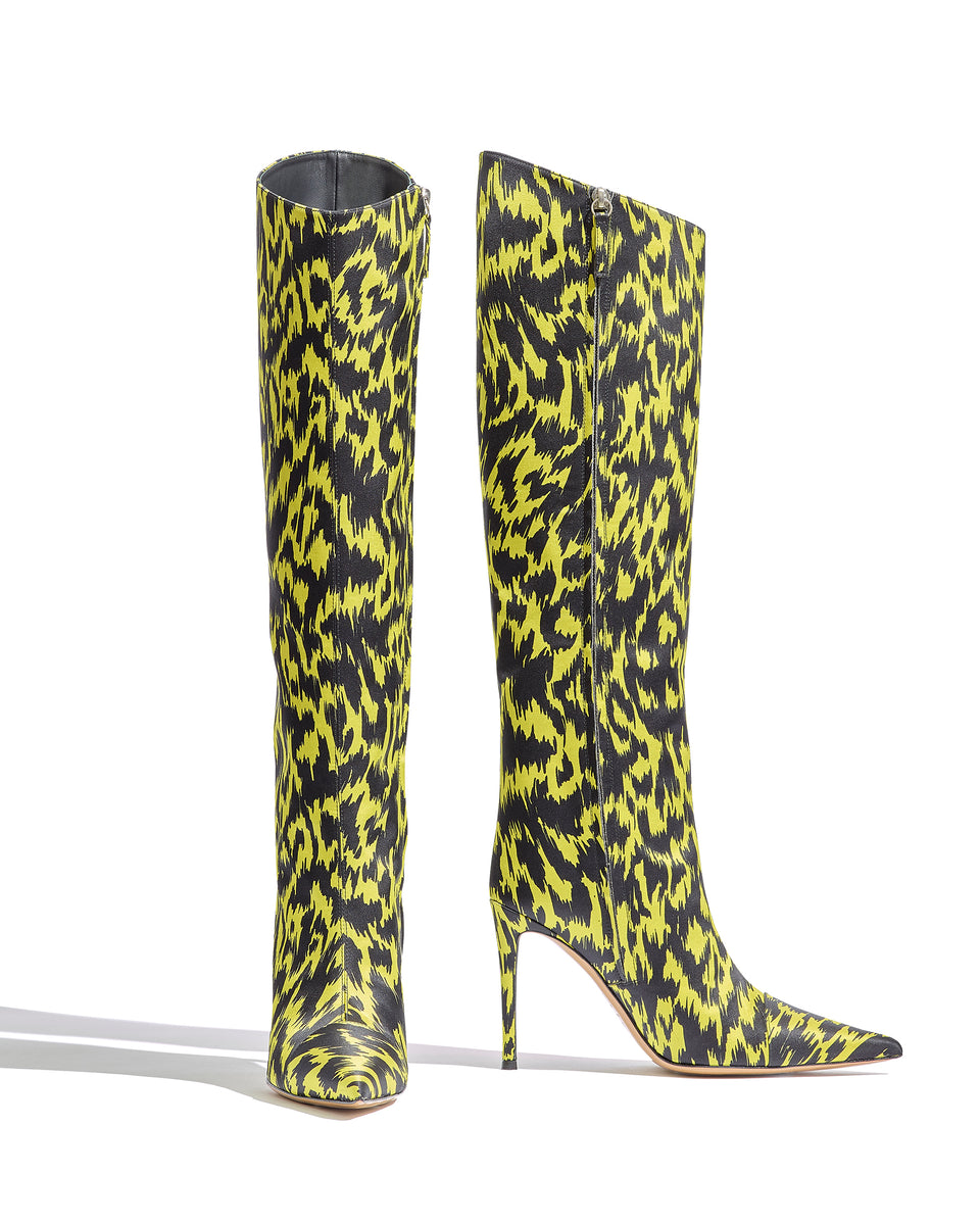 ALEX High Boots in Leopard Silk - Image 2