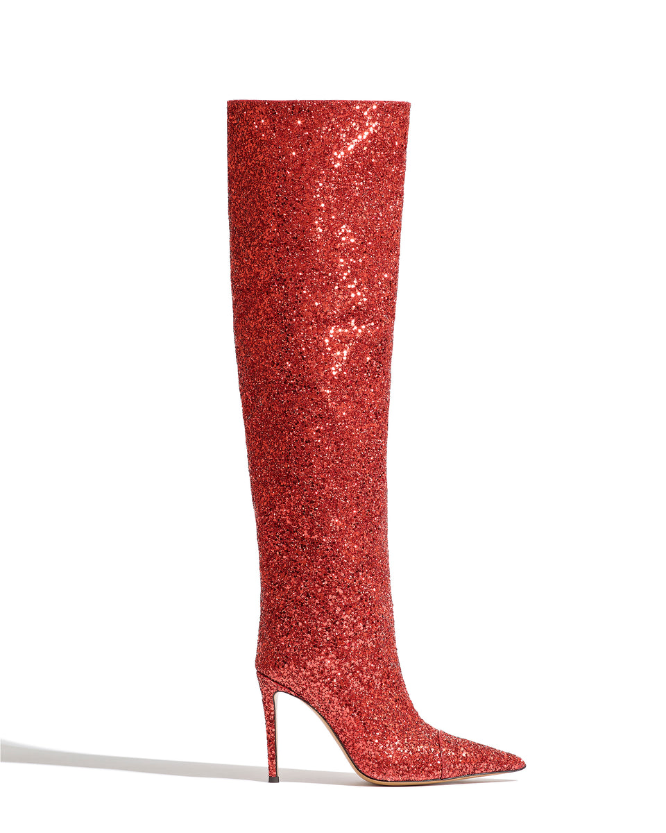 CLEM High Boots in Red - Image 1