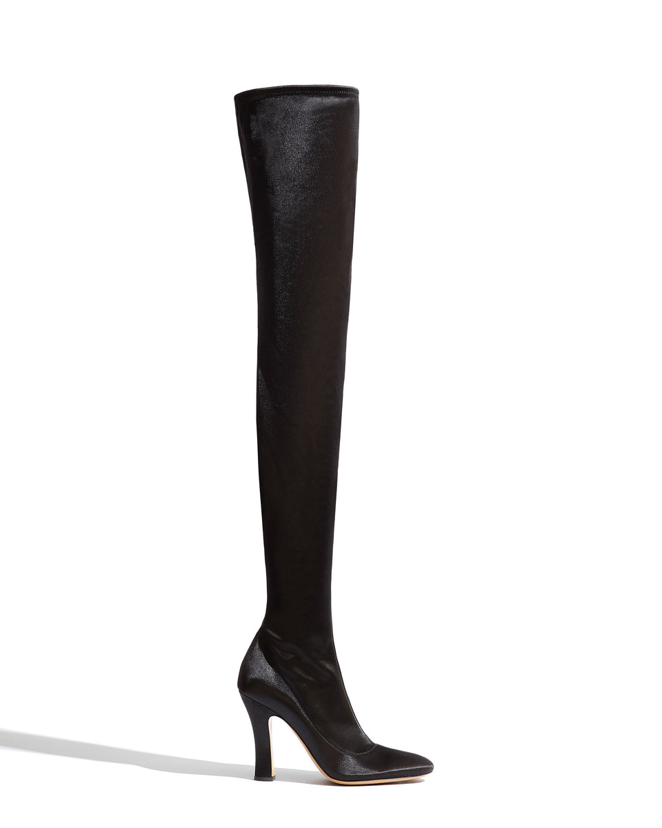 MARIAM Thigh High Boots Noires - Image 1