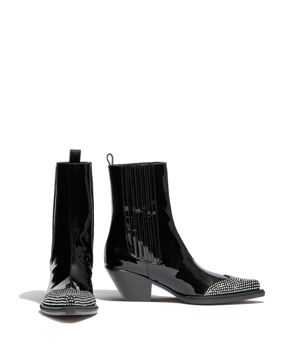 HEDY CRYSTAL BOOTS Black - Image 2
